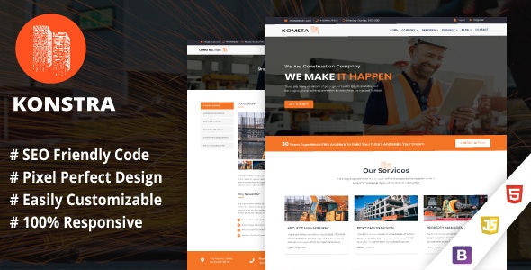 Konstra-Template for Architect and Construction
